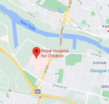 Royal Hospital For Children Glasgow Map