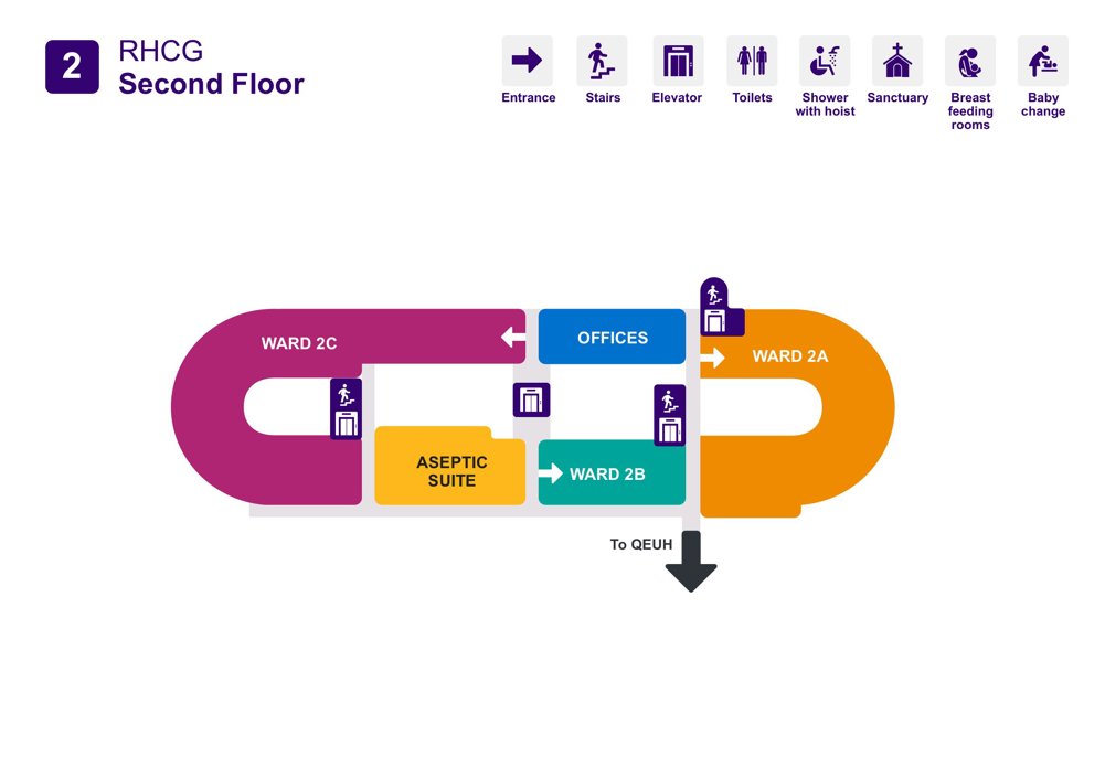 Second floor map of RHC