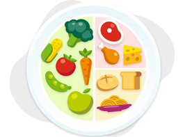 Healthy plate