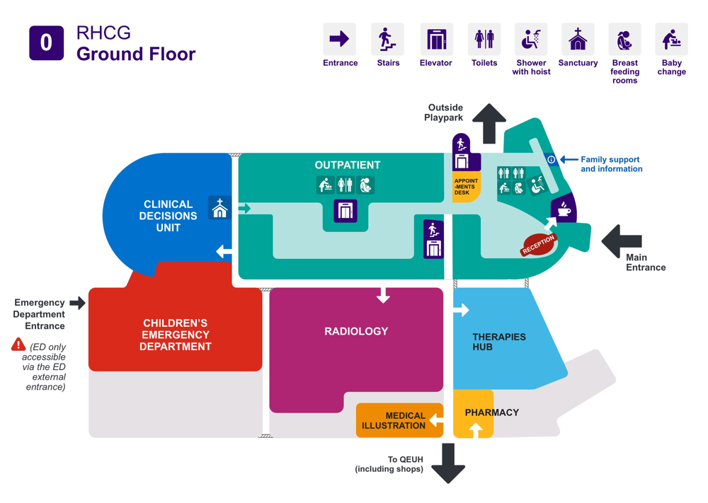 Ground floor map of RHC