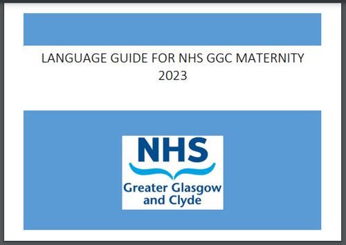 Language guide for NHS GGC Maternity 2023